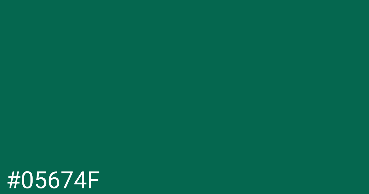 Hex color #05674f graphic