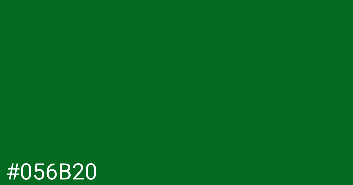 Hex color #056b20 graphic