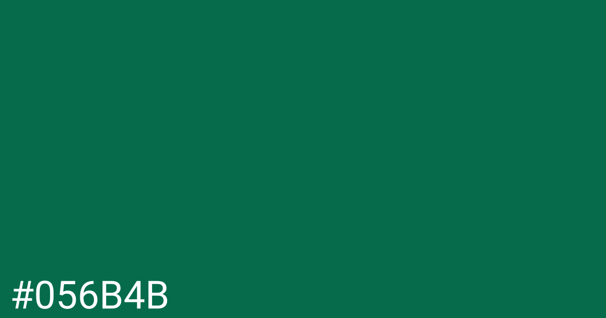 Hex color #056b4b graphic