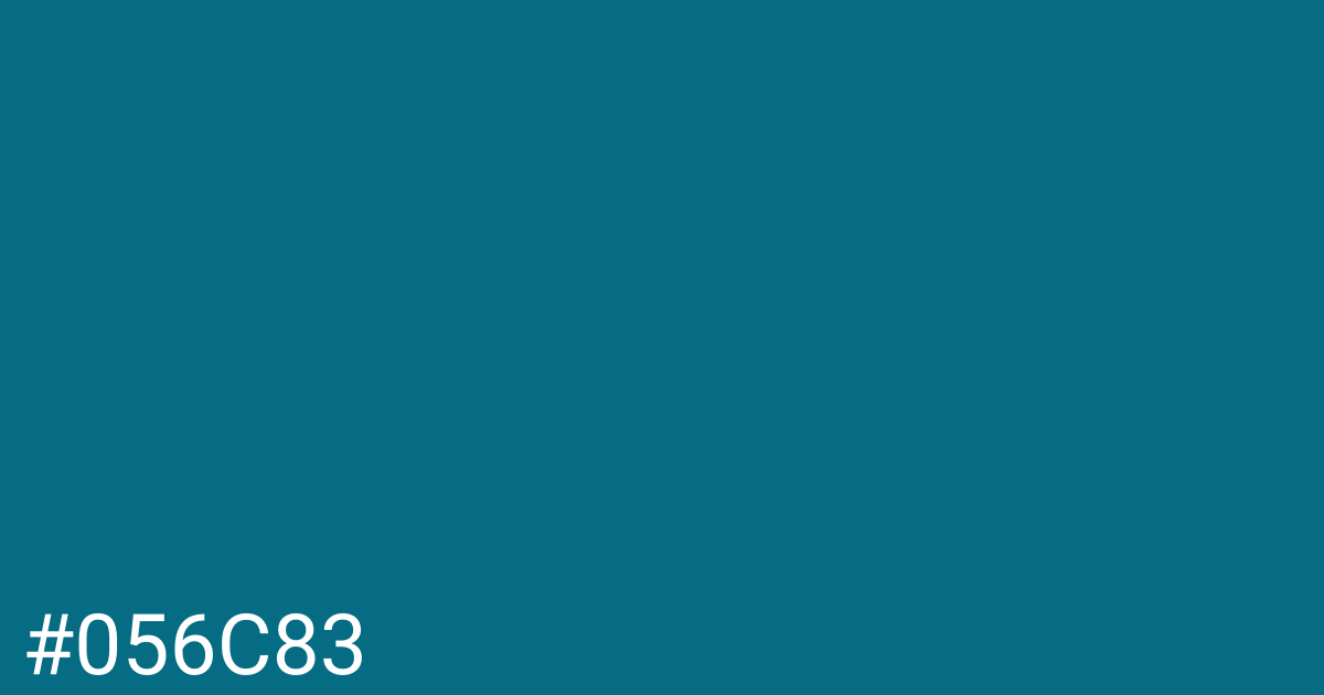 Hex color #056c83 graphic