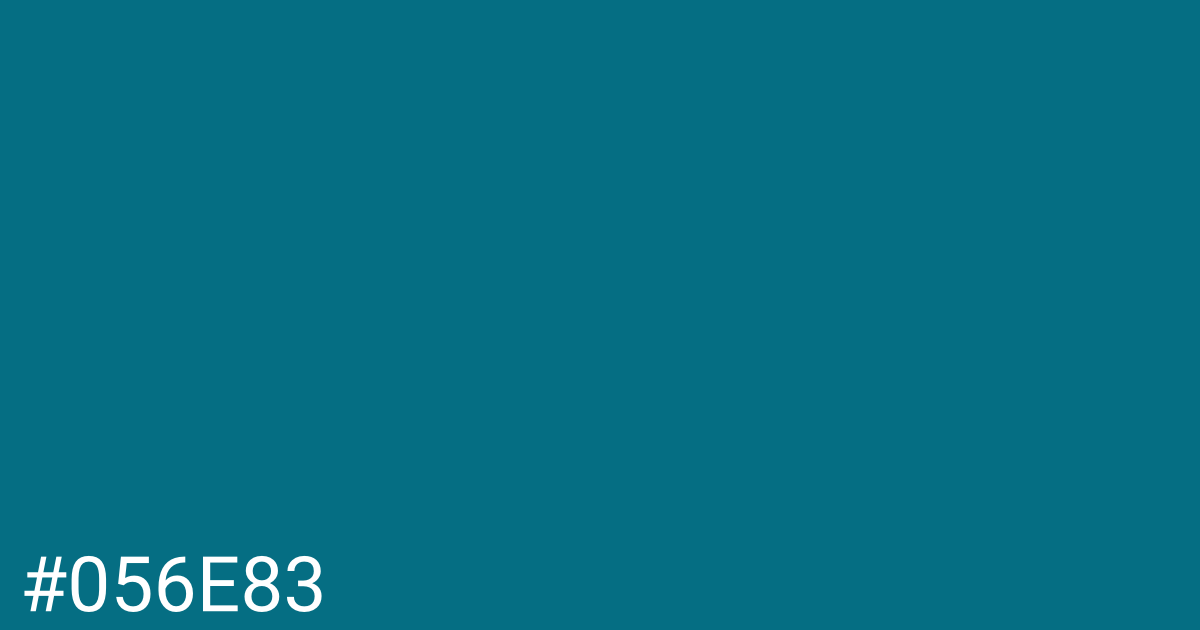 Hex color #056e83 graphic