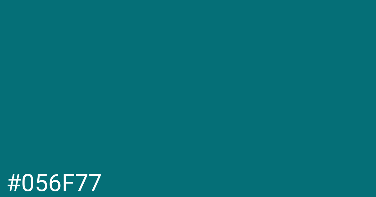 Hex color #056f77 graphic