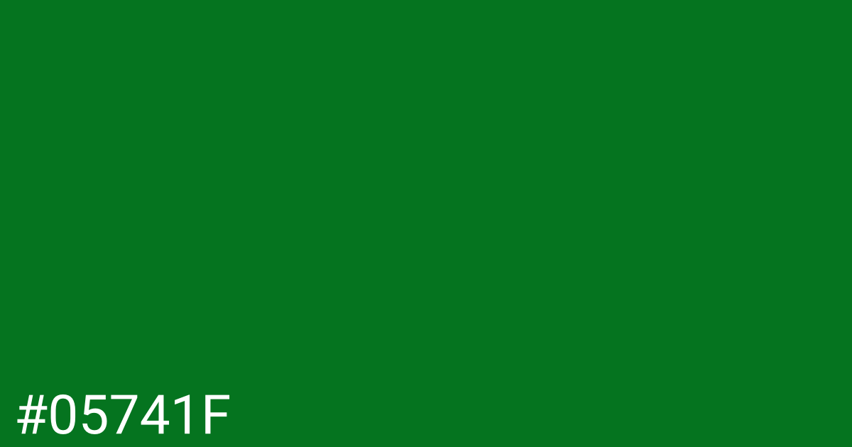 Hex color #05741f graphic