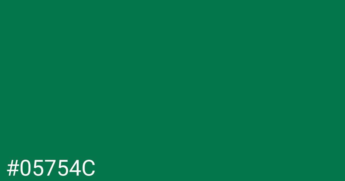 Hex color #05754c graphic