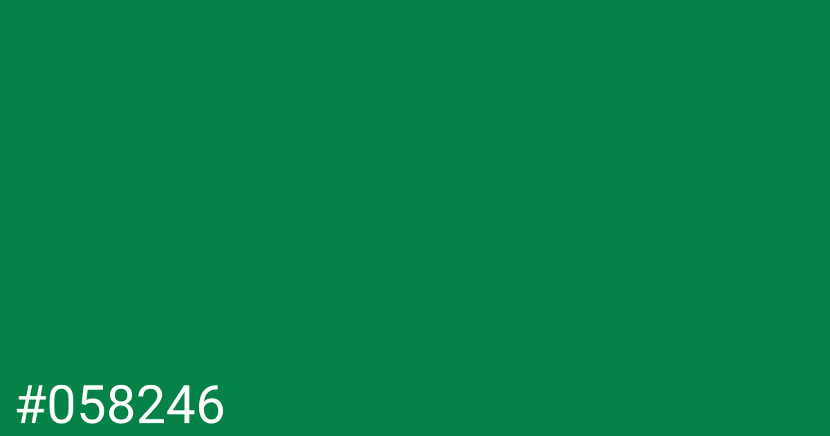 Hex color #058246 graphic