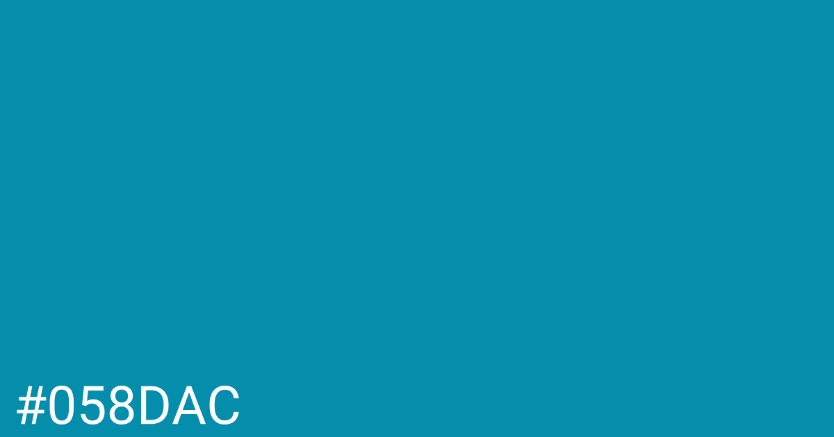 Hex color #058dac graphic