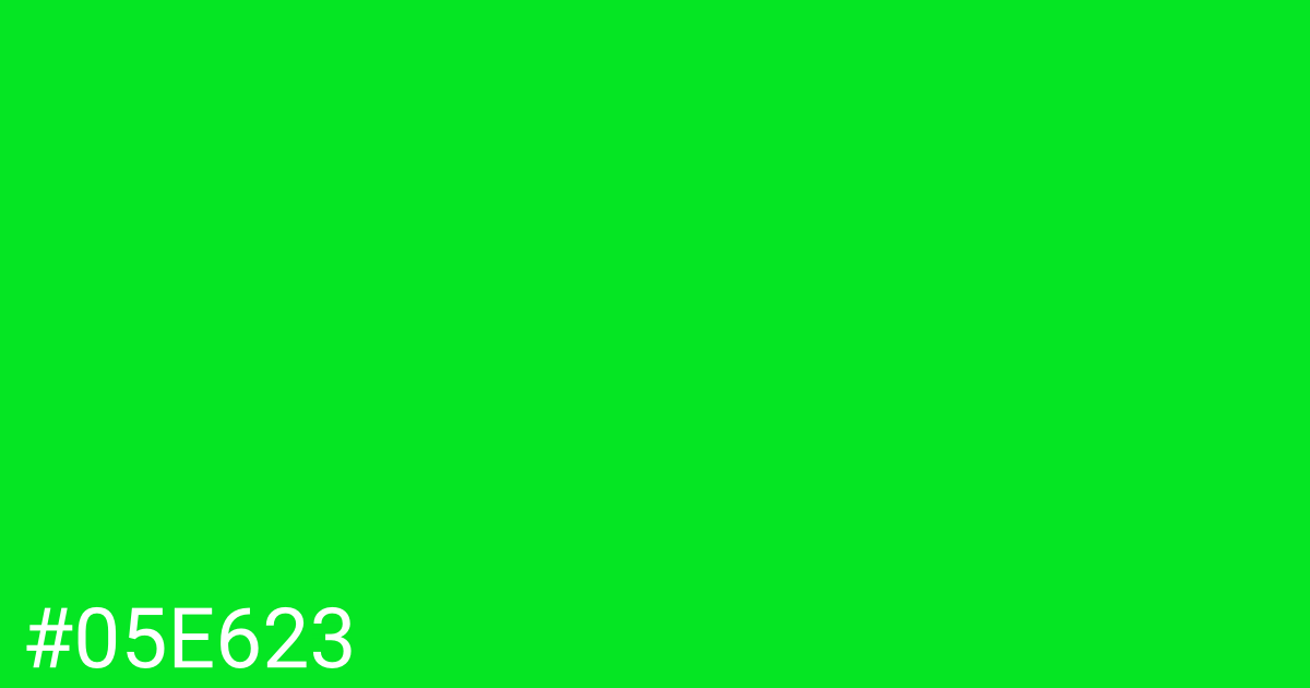 Hex color #05e623 graphic