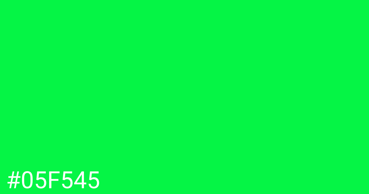 Hex color #05f545 graphic