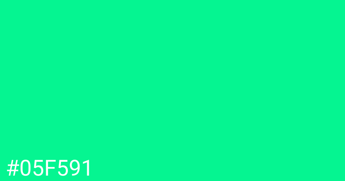 Hex color #05f591 graphic