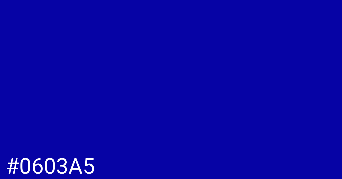 Hex color #0603a5 graphic