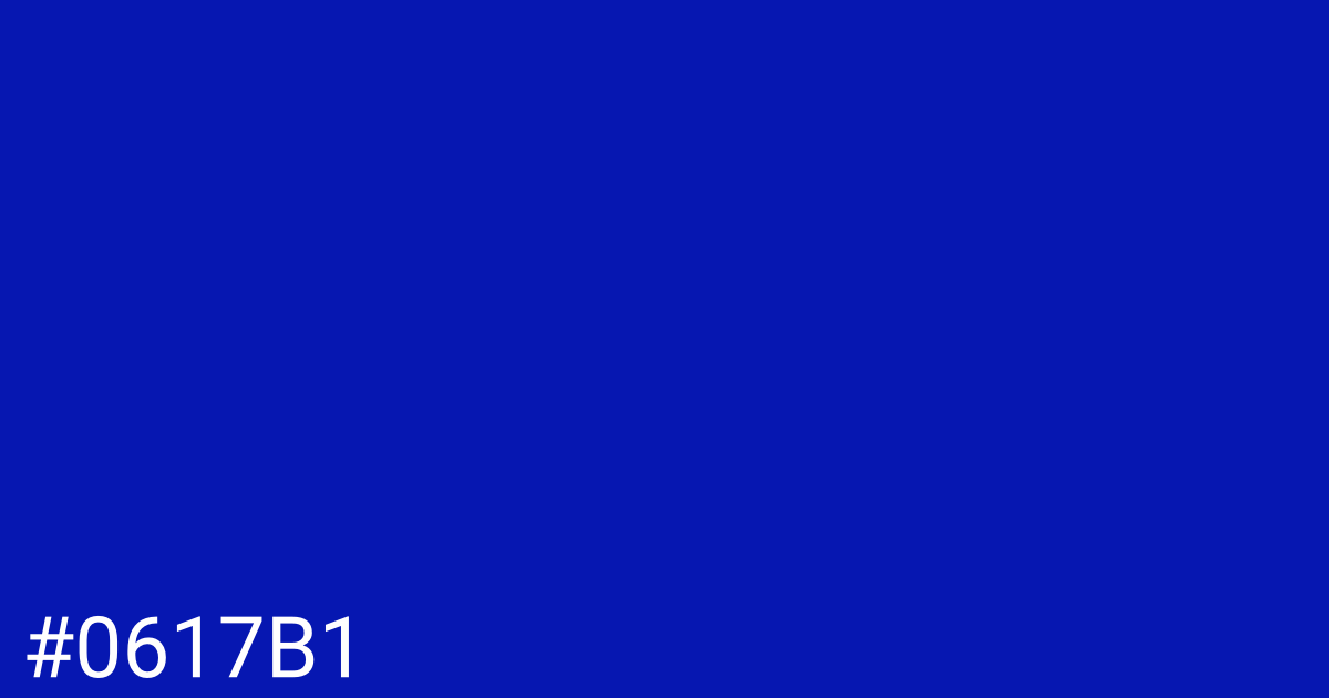 Hex color #0617b1 graphic