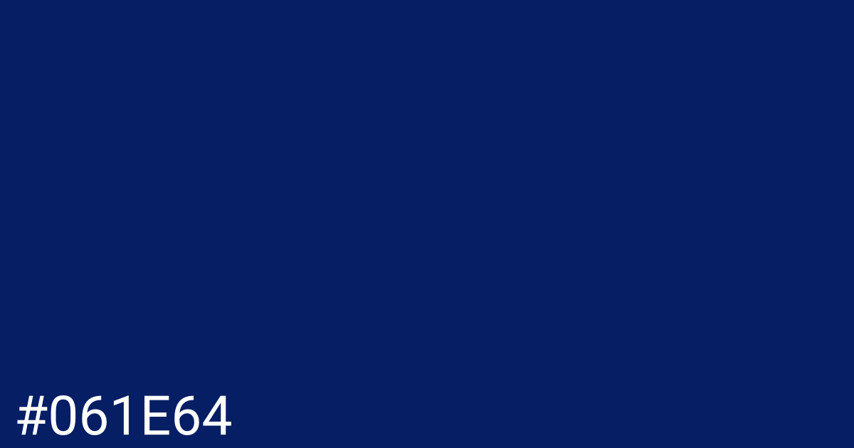 Hex color #061e64 graphic