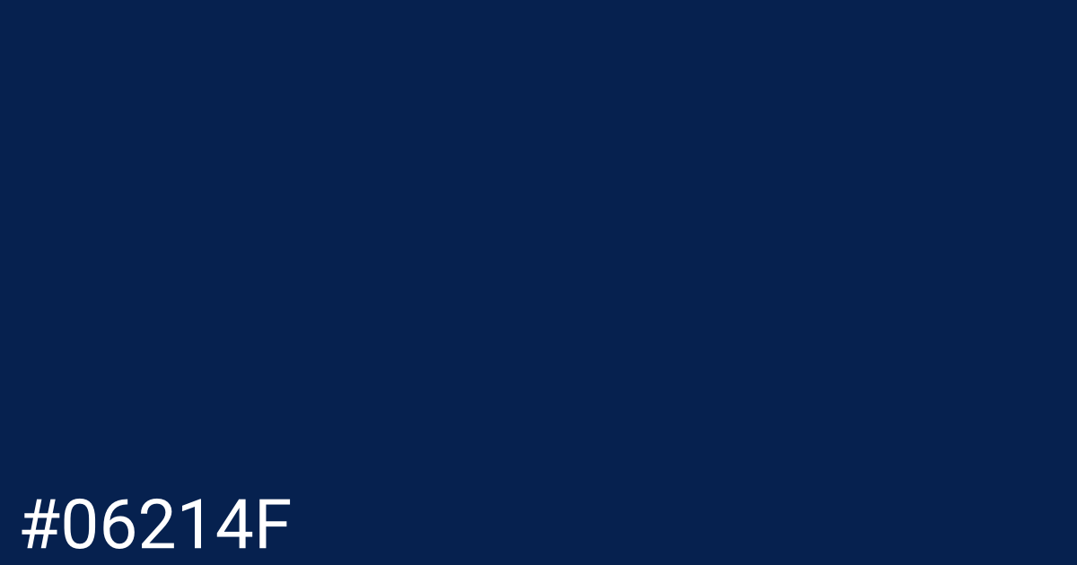 Hex color #06214f graphic
