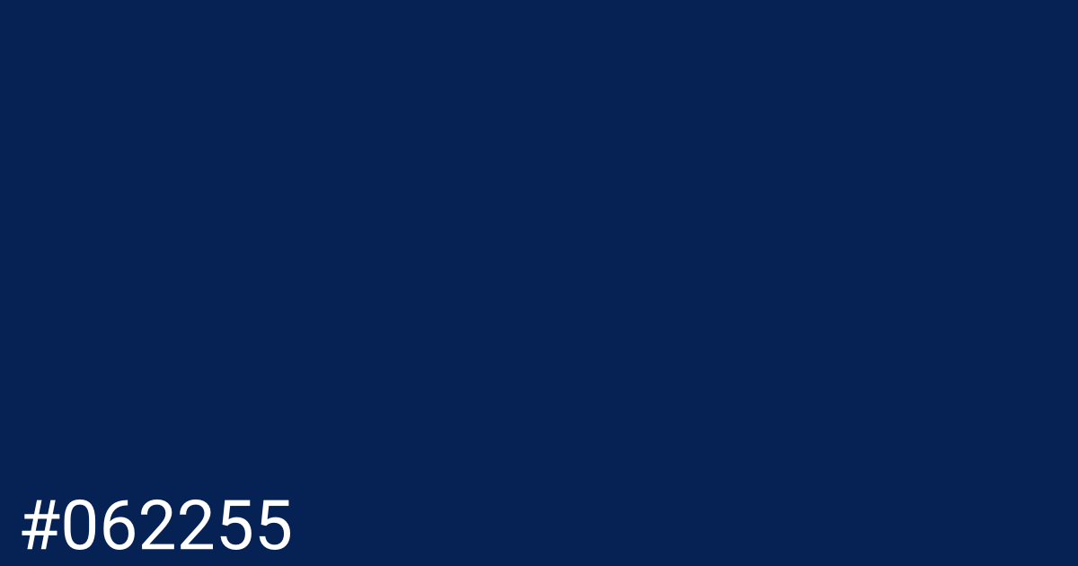 Hex color #062255 graphic