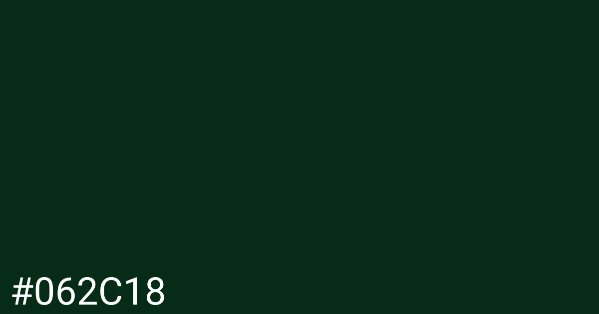 Hex color #062c18 graphic