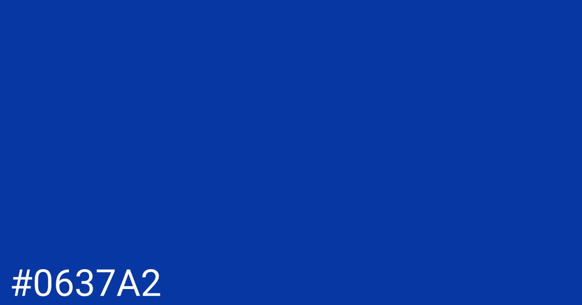 Hex color #0637a2 graphic