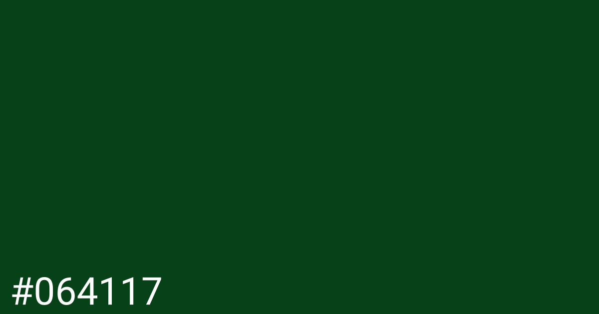 Hex color #064117 graphic