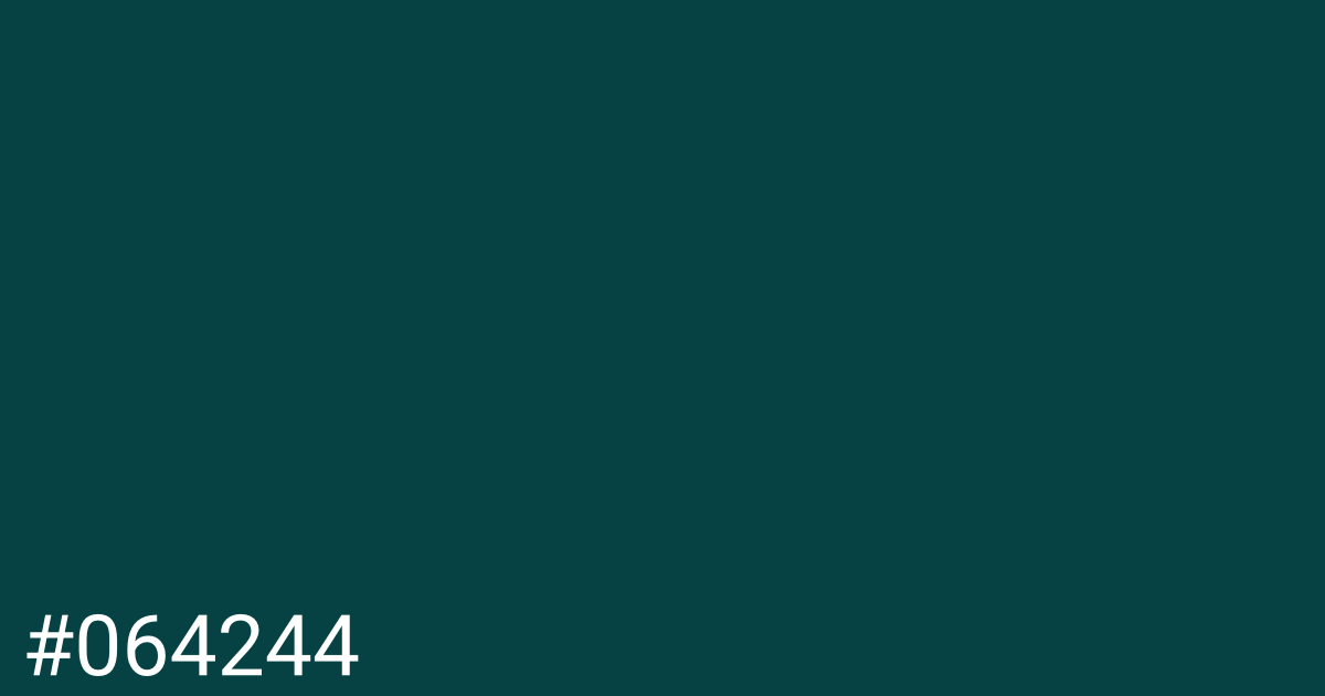 Hex color #064244 graphic