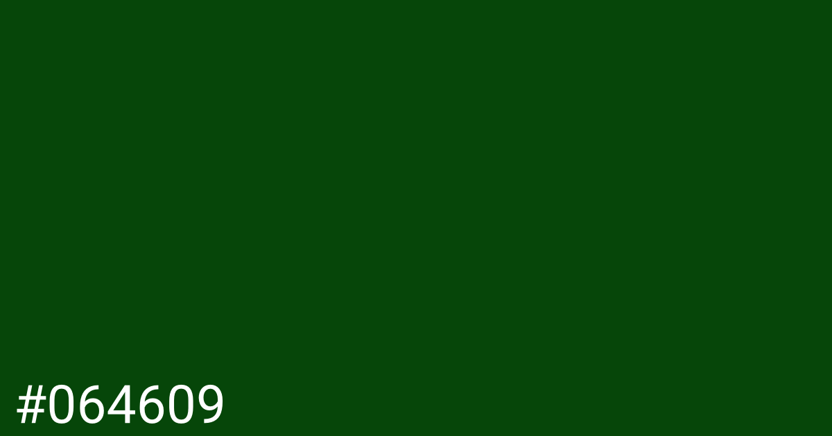 Hex color #064609 graphic