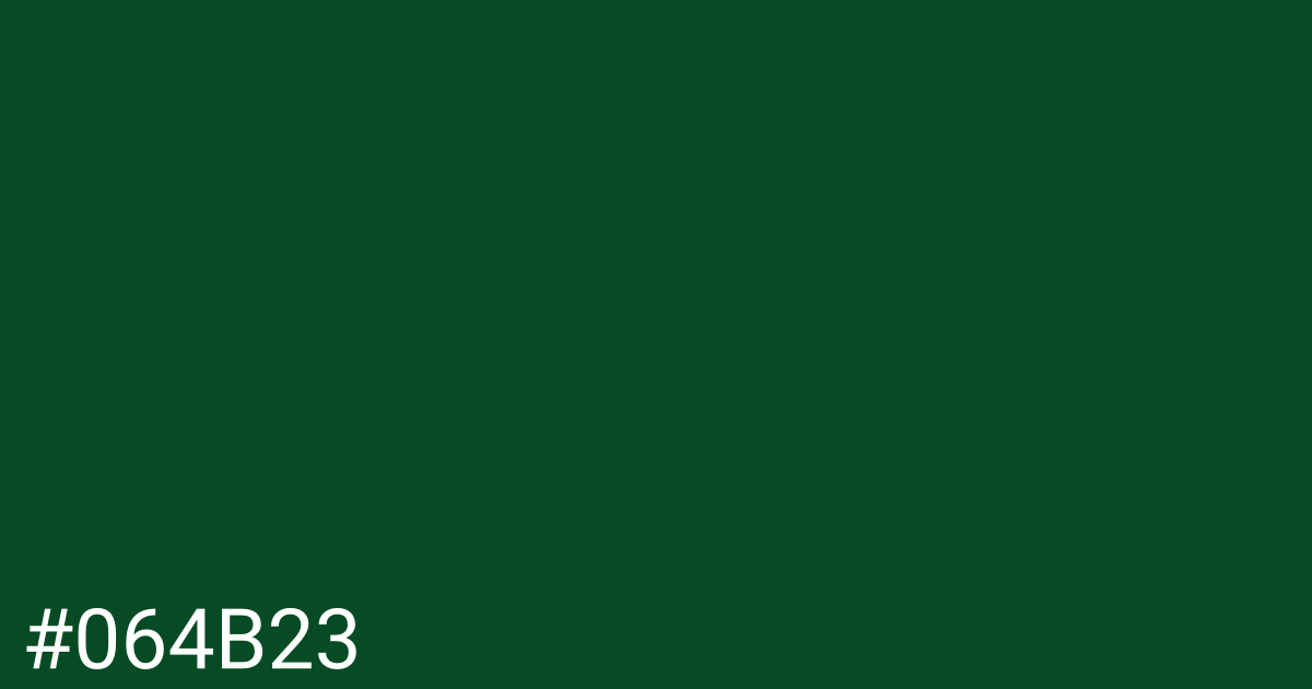 Hex color #064b23 graphic