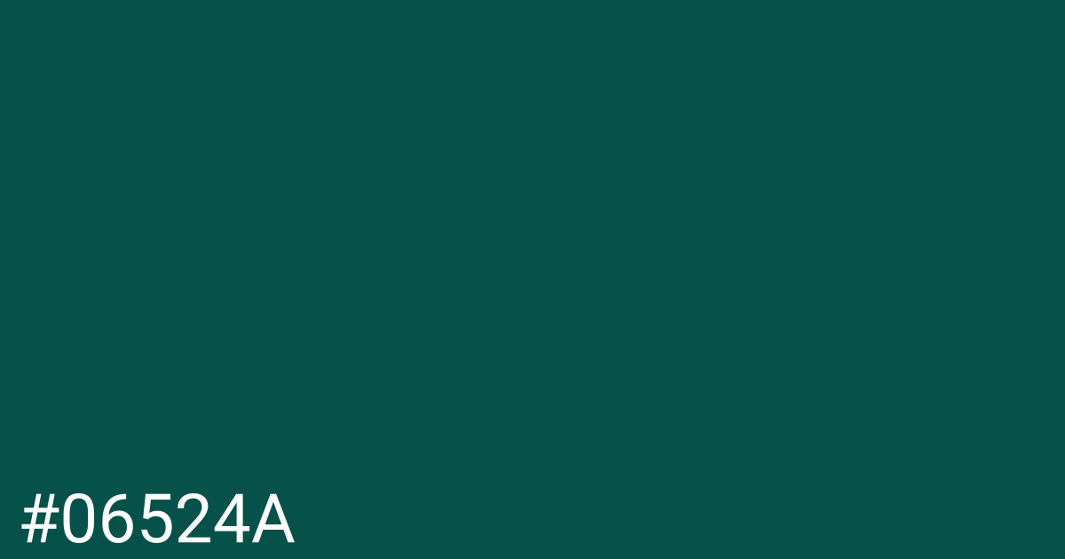 Hex color #06524a graphic