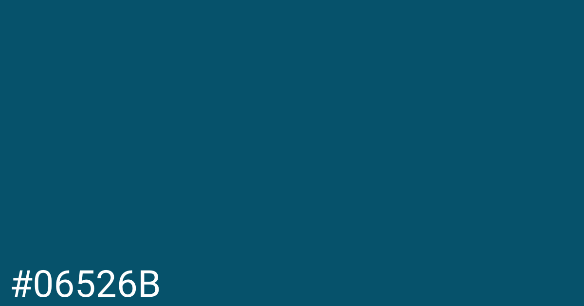 Hex color #06526b graphic