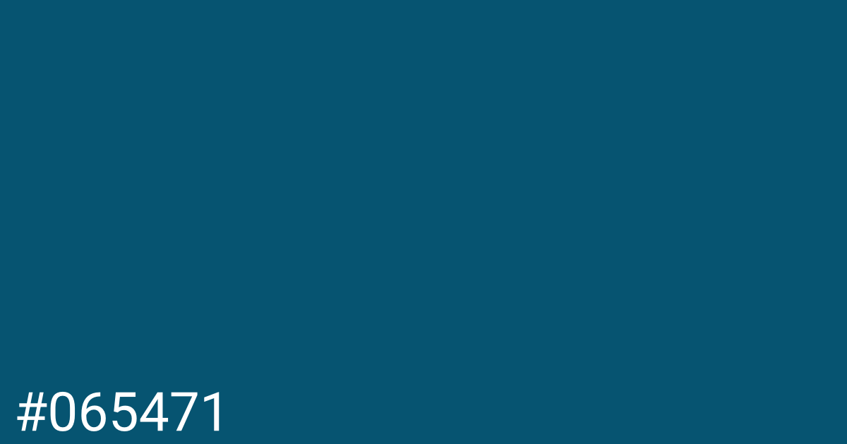 Hex color #065471 graphic