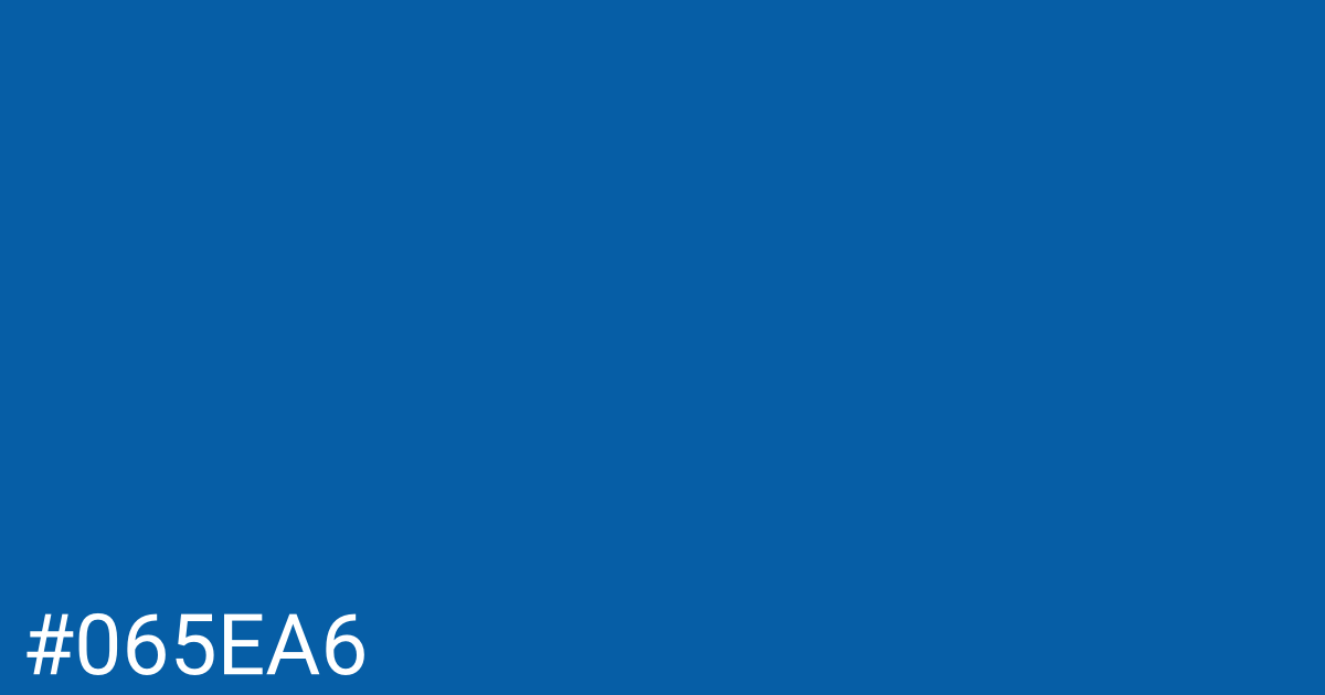 Hex color #065ea6 graphic