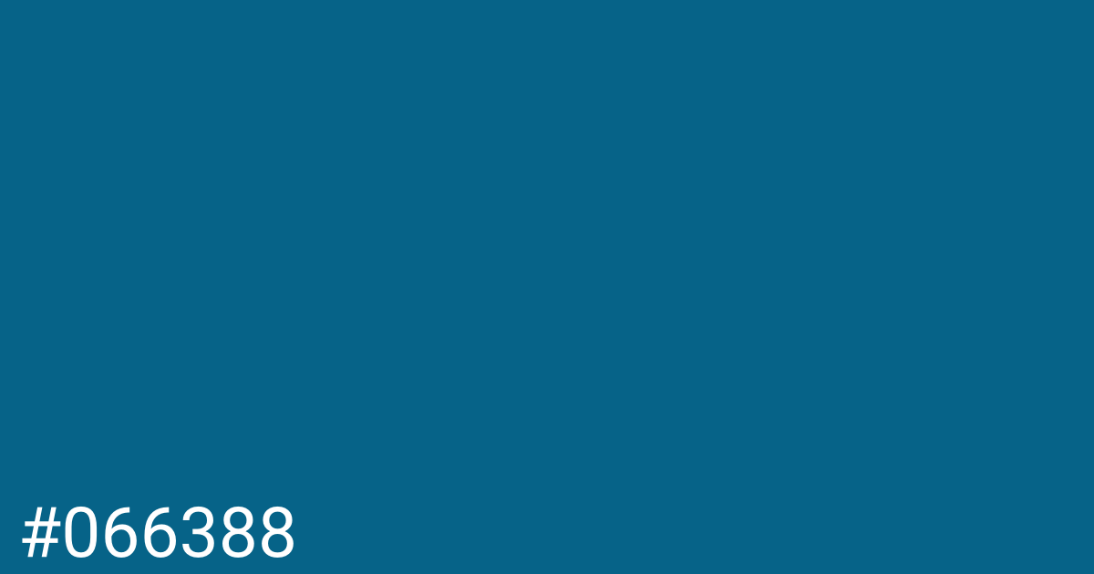 Hex color #066388 graphic