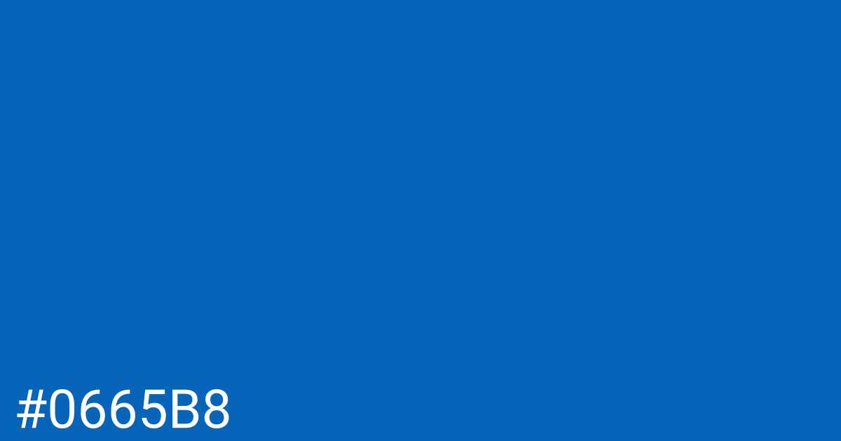 Hex color #0665b8 graphic