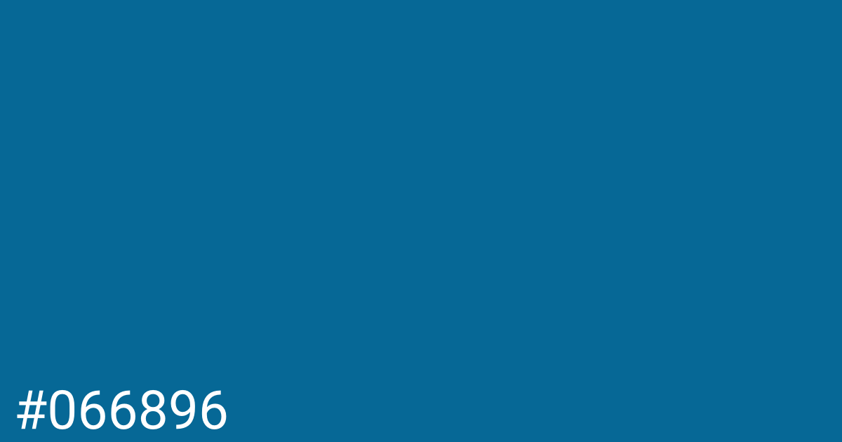 Hex color #066896 graphic