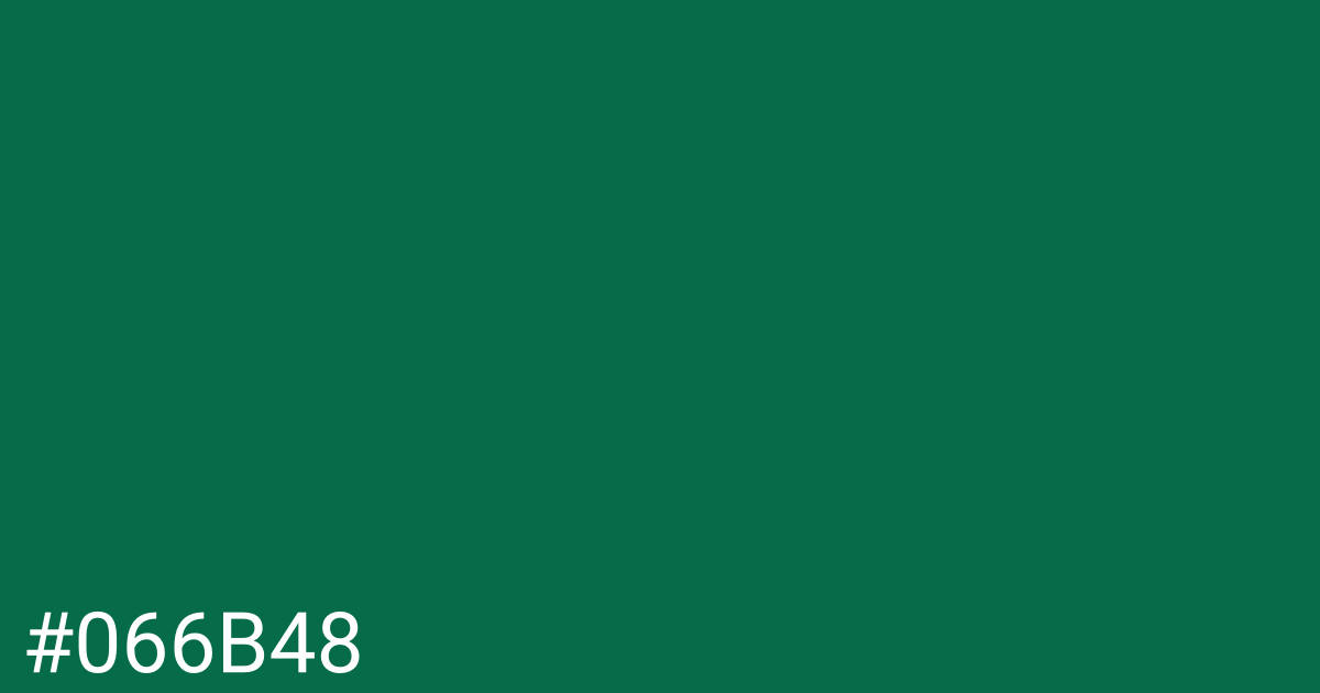 Hex color #066b48 graphic