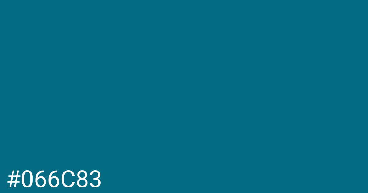 Hex color #066c83 graphic