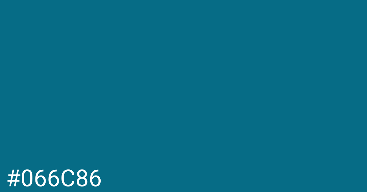 Hex color #066c86 graphic