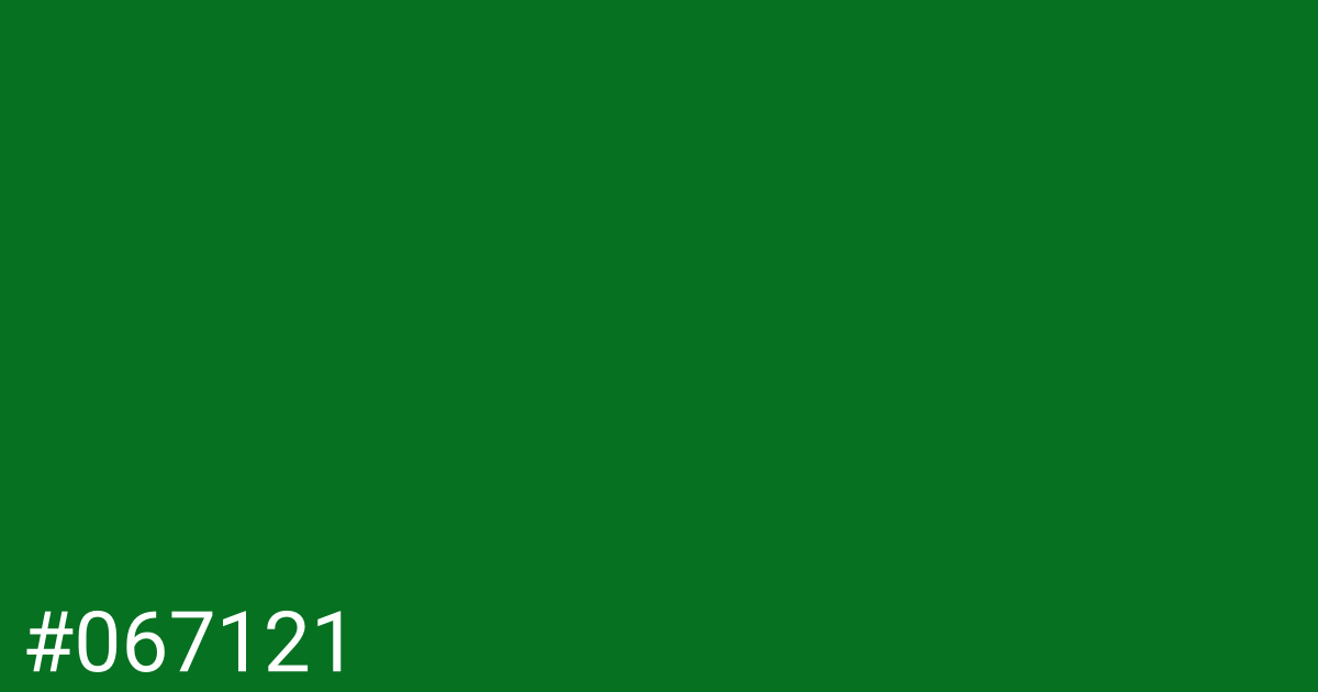 Hex color #067121 graphic
