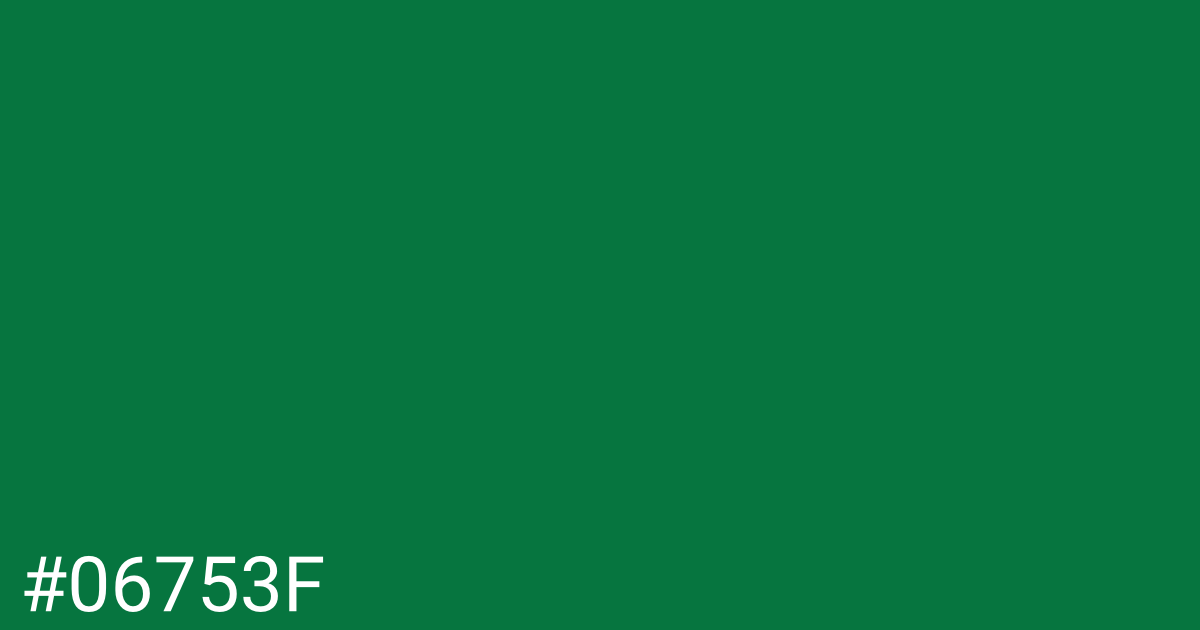 Hex color #06753f graphic