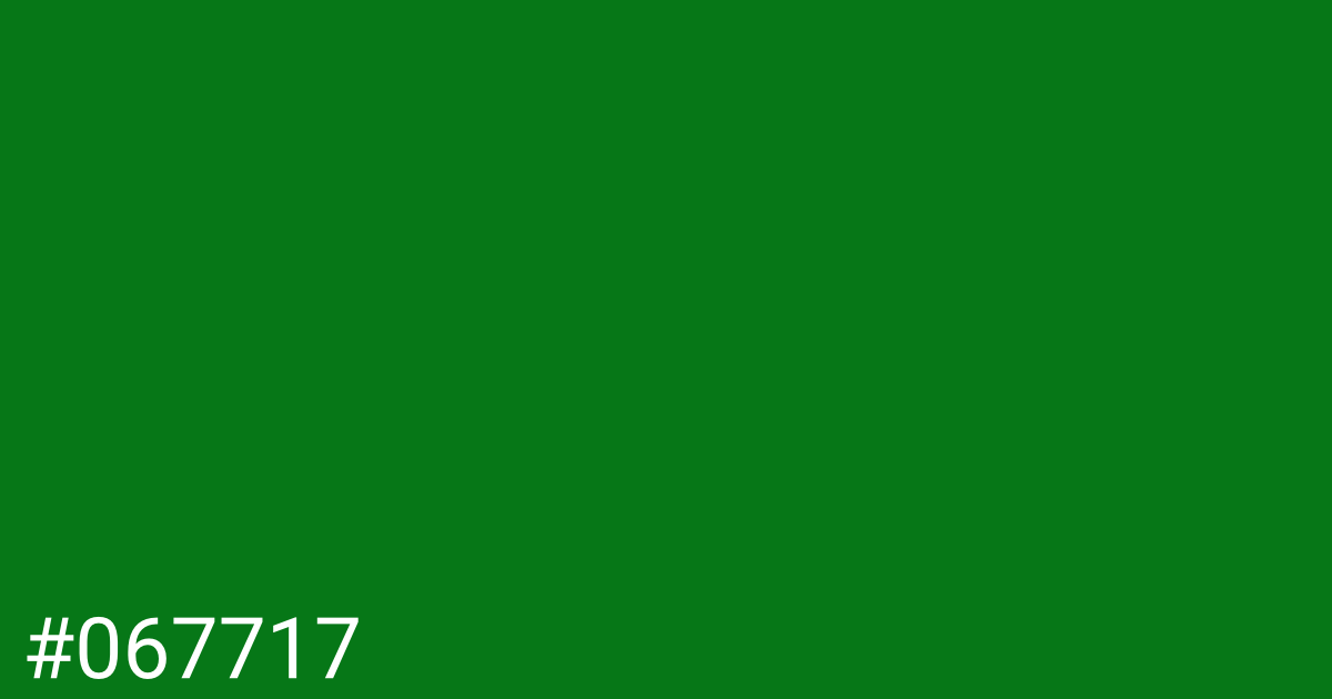 Hex color #067717 graphic