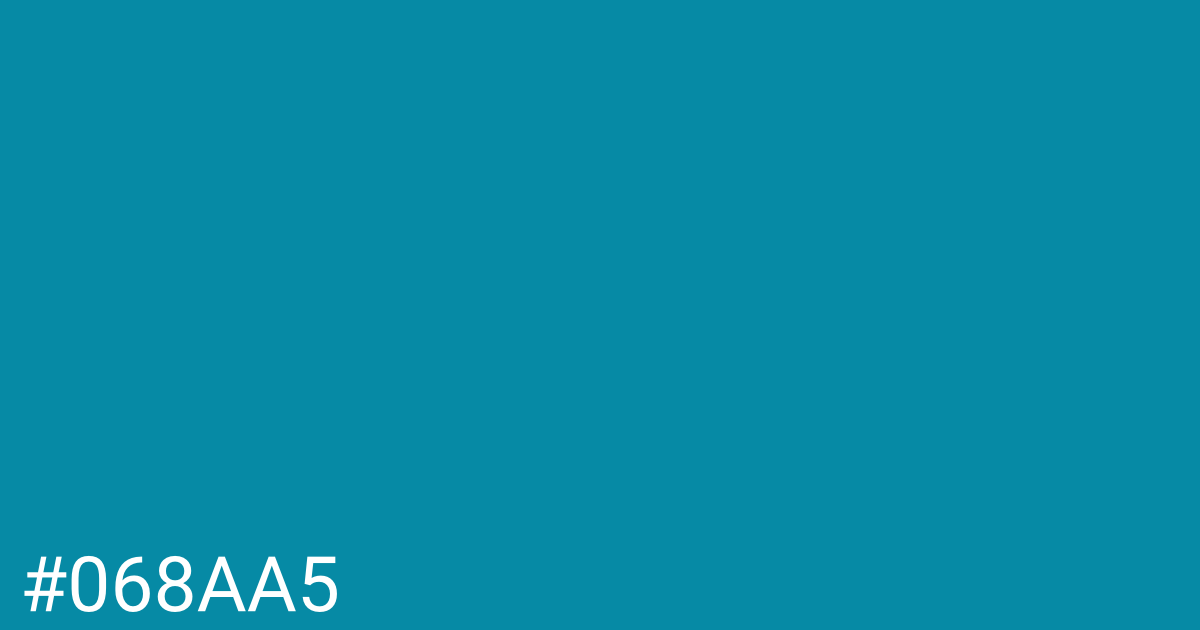 Hex color #068aa5 graphic