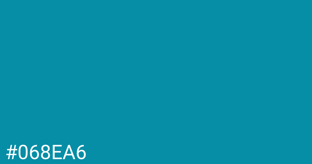 Hex color #068ea6 graphic