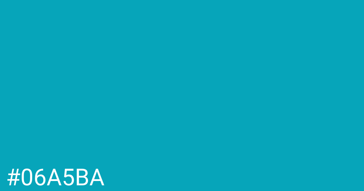 Hex color #06a5ba graphic