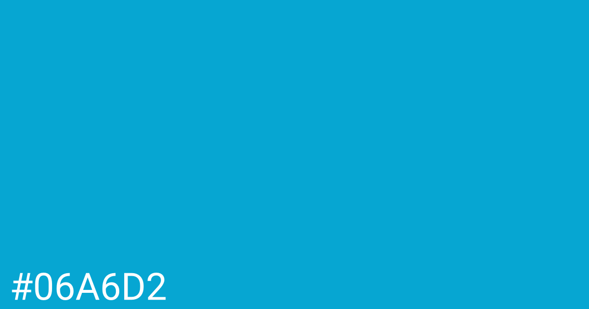 Hex color #06a6d2 graphic