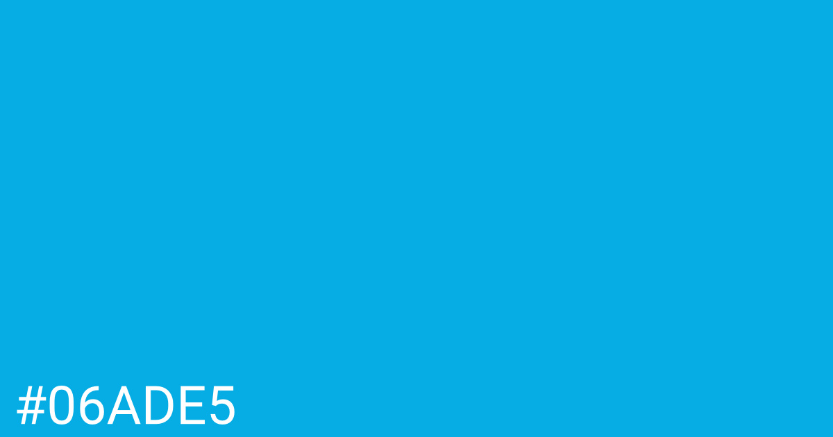 Hex color #06ade5 graphic