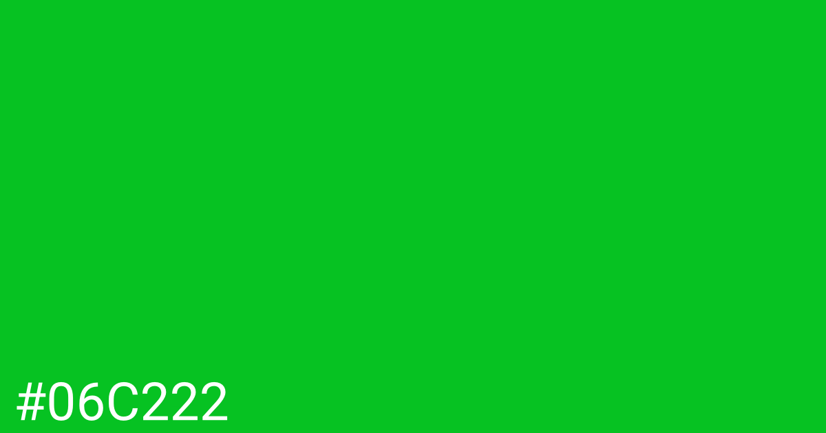 Hex color #06c222 graphic
