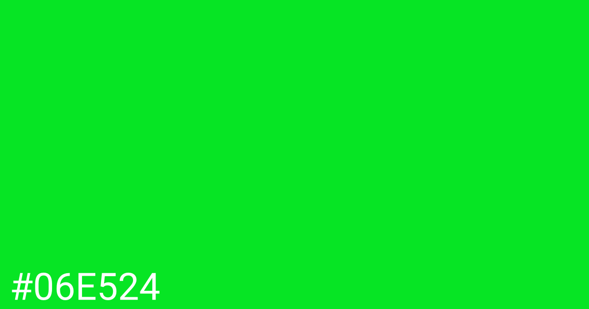 Hex color #06e524 graphic