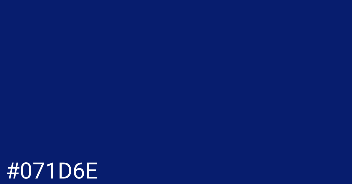 Hex color #071d6e graphic