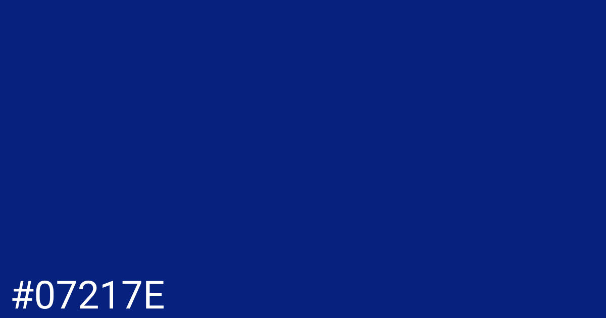 Hex color #07217e graphic