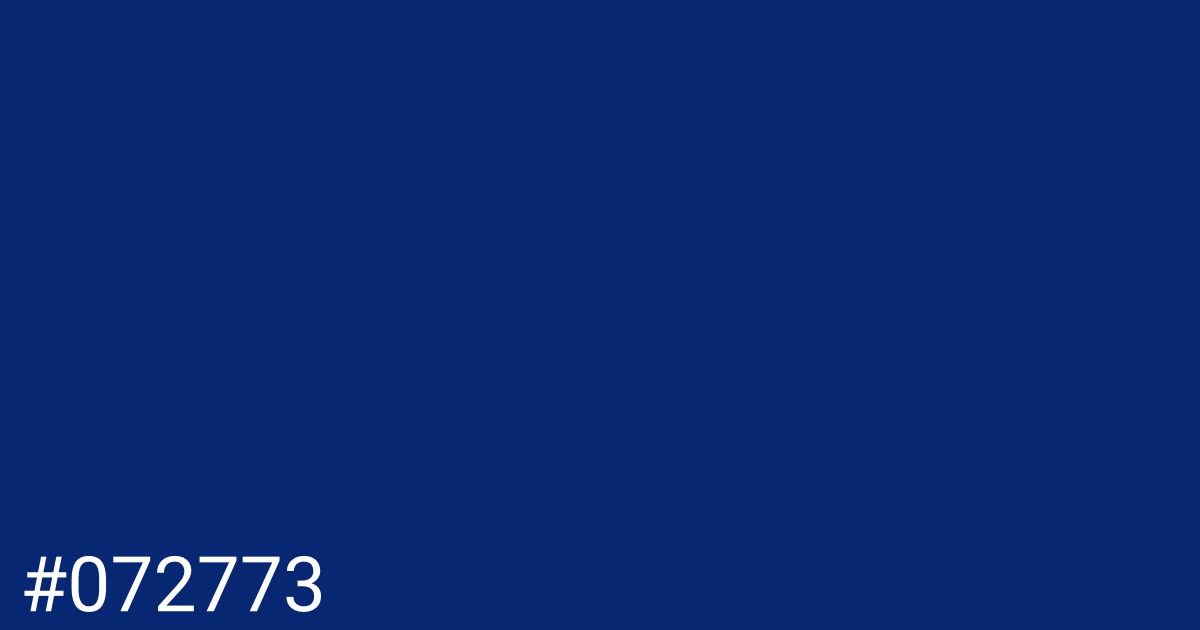 Hex color #072773 graphic