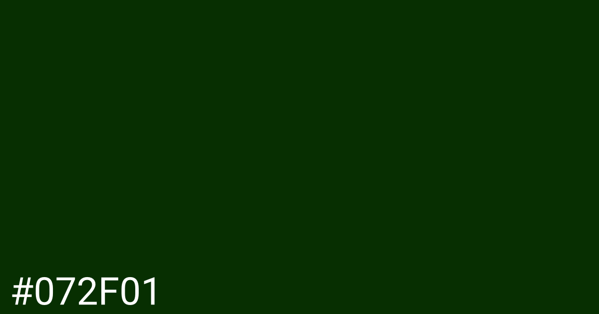 Hex color #072f01 graphic