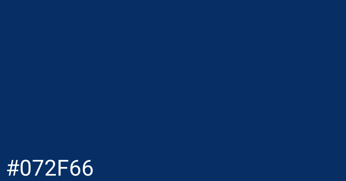 Hex color #072f66 graphic