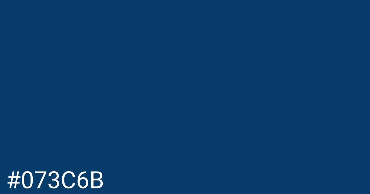 Hex color #073c6b graphic